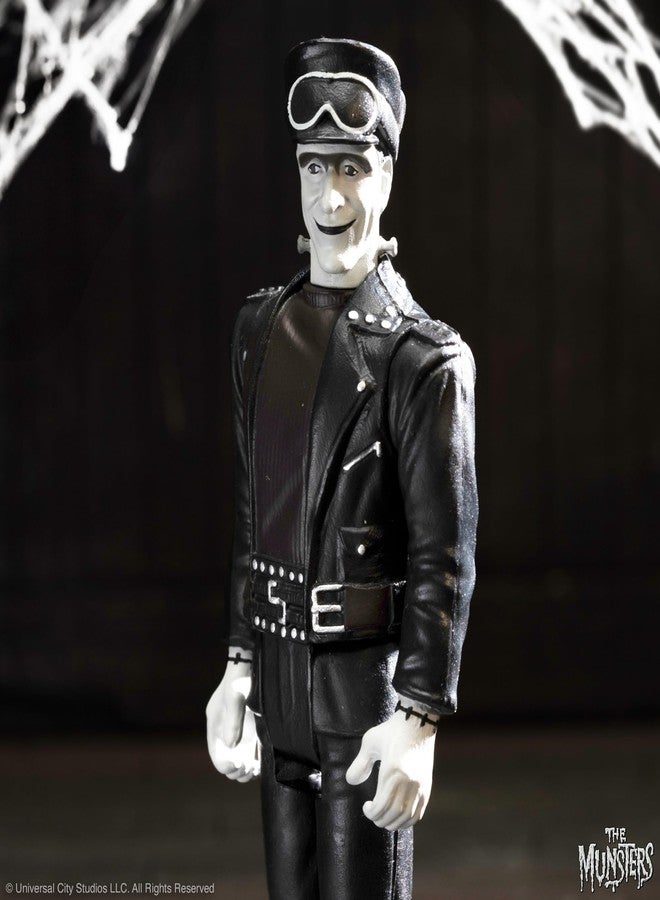 Super7 The Munsters Hot Rod Herman (Grayscale) Reaction Figure - 3.75" The Munsters Action Figure Classic TV Collectibles and Retro Toys - Image 4